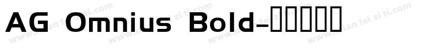 AG Omnius Bold字体转换